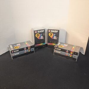New sealed BASF T 120 blank VHS tapes  videocassette 4 packages of 3 lot…